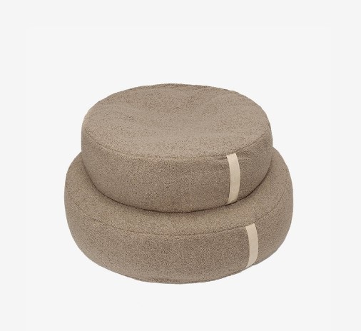 클라우드7 Dog Bed Pouf Plush Beige