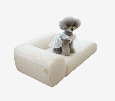 반트소파 푸딩Pet 강아지 침대 크림아이보리