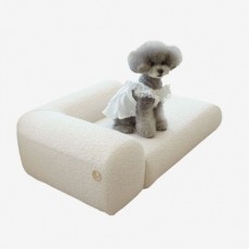 반트소파 푸딩Pet 강아지 침대 크림아이보리