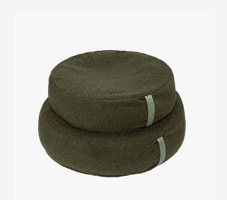 클라우드7 Dog Bed Pouf Plush Green