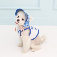 [ODD STUDIO] 오드펫 체크 UV썬캡